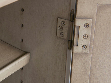 Dauphin - Handpainted Entryway Storage Cabinet - Gray Cashmere