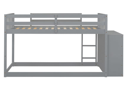 Bunk Bed With 4 Drawers And 3 Shelves