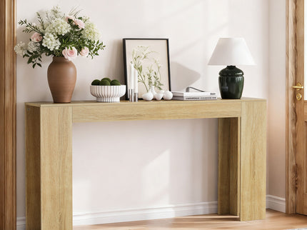 Farmhouse Style Extra Long Walnut Console Table