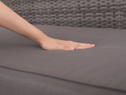 Patio Sofa With Cushions - Gray