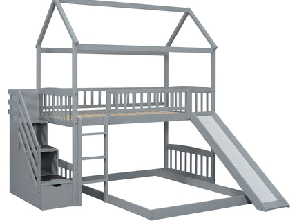 House Bunk Bed With Slide