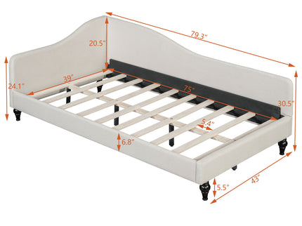 Modern L Shaped Daybed With Legs