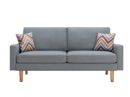 Bahamas - Minimalistic Sofa With 2 Throw Pillows