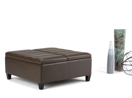 Ellis - Coffee Table Storage Ottoman Contemporary Design