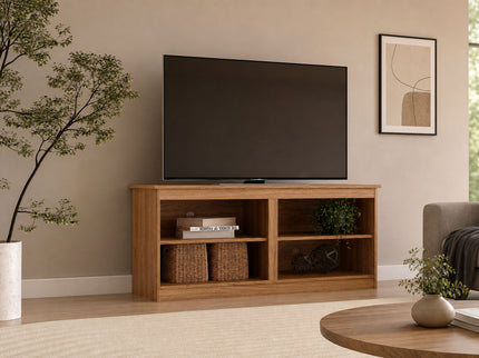 TV Stand For TVs Up To 50" With Open Shelves And Cable Management