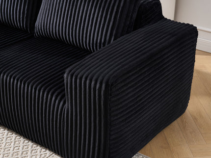 L - Shape Modern Minimalist Modular Sectional Sofa, Upholstered Cloud Couch With Deep Seats
