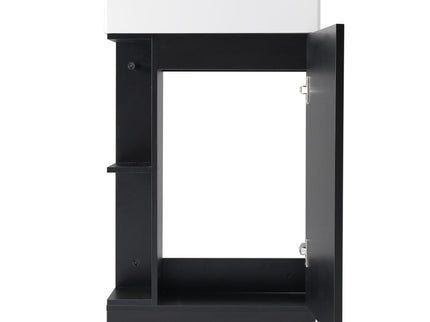 Modern Bathroom Vanity With Sink And 2 Tier Shelf