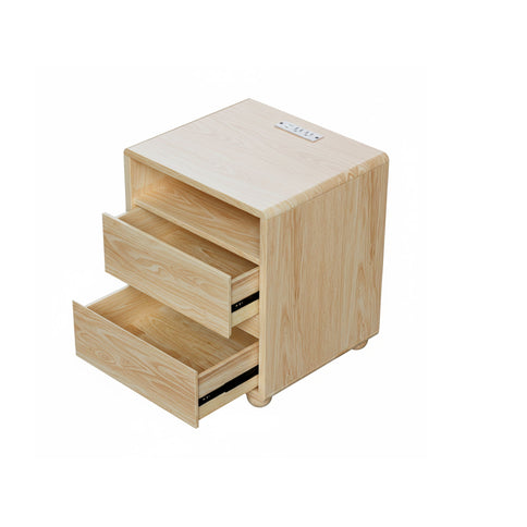Nightstand With 2 Drawers And Shelves