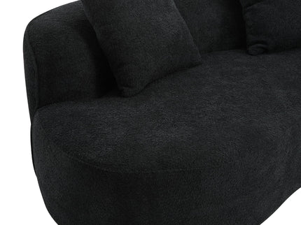 Elegant Curved Sectional Sofa With Full Foam Comfort