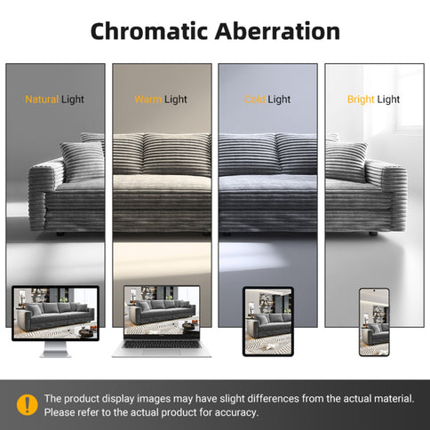 4 Seat Sofa, Modern Comfy Upholstered Sofa Cloud Couch, Deep Seat Couches With Soft Pillows