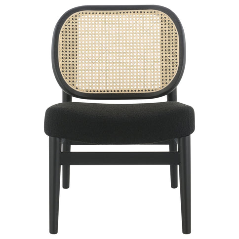 Quinne - Accent Chair With Padded Seat - Black