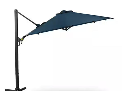 Round Cantilever Patio Umbrella With 360 Rotation & Infinite Tilt Adjustment