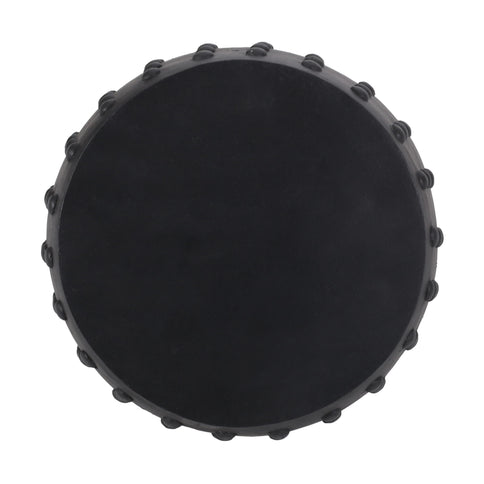 Outdoor End Table With Outstanding Studded Design - Matte Black