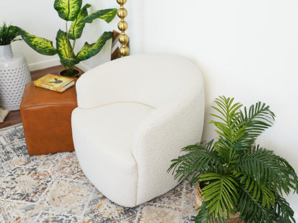Mina - Swivel Chair - White