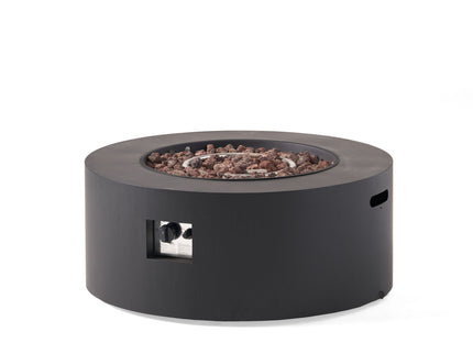 Round Iron Fire Pit With 40, 000 Btu