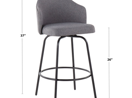 Ahoy - Contemporary Fixed Height Counter Stool (Set of 2)