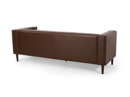 Contemporary 3 Seater Sofa With Tufted Design