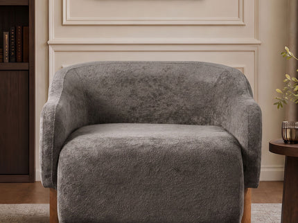 Modern Accent Chair With Recessed Arms And Tight Back