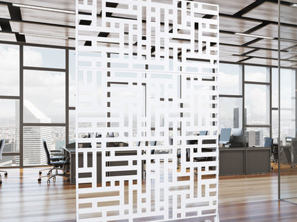 Decorative Freestanding Metal Privacy Screen For Indoor & Outdoor Use