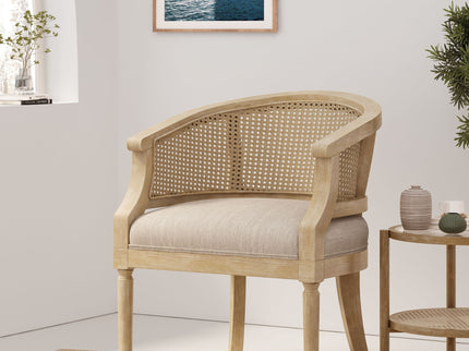 Curved Backrest Accent Chair
