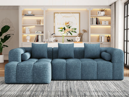 Sectional Free Combined Sofa With 2 Side Pockets
