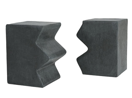 Rectangular Outdoor Indoor Accent Side Table (Set of 2)