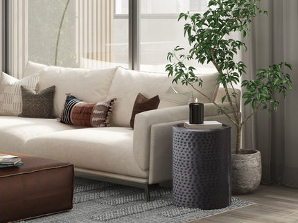 Corbin - Hammered Metal Side Table