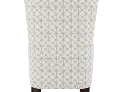 Lindstrom - Wingback Accent With Contoured Back - Ivory White