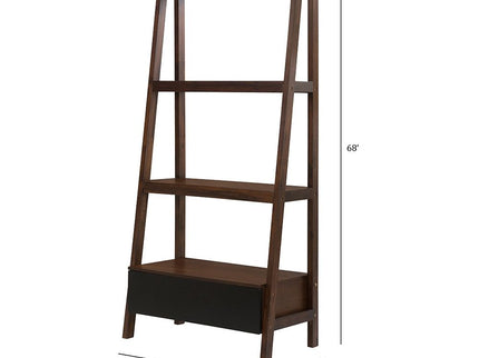 Ladder Shelf, Ladder Style Display Shelf - Natural Wood / Brown