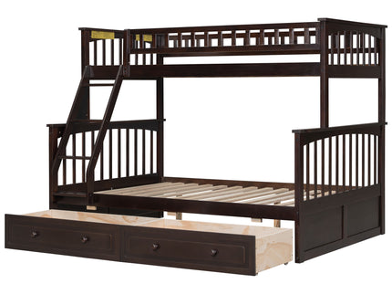 Bunk Bed With Drawers, Convertible Storage Bed