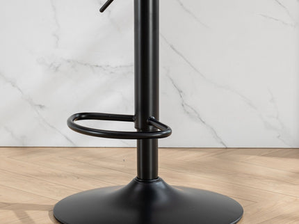 Swivel Barstools Adjusatble Seat Height, Modern Upholstered Bar Stools With Backs Comfortable Tufted For Home Pub And Kitchen Island (Set of 2)