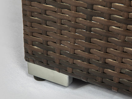 Outdoor Propane Fire Pit Table - Brown