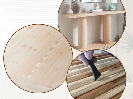 Double Cylinder Base Console Table For Living Room - Multi