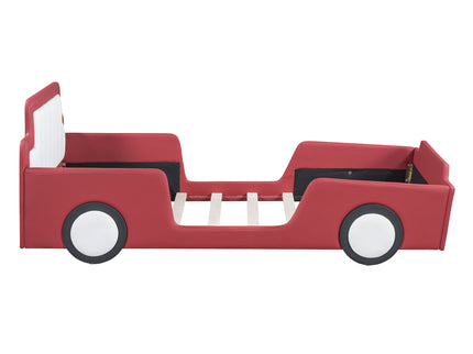 Race Car Shaped Platform Bed With Wheels