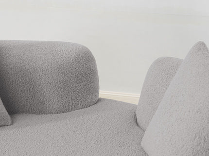 Modern Curved Loveseat