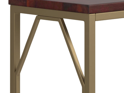 Selma - Handcrafted Metal And Wood Accent Table