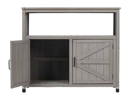 Patio Bar Table Set With Storage