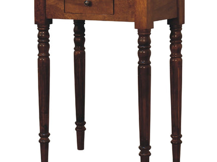 Turned Leg Writing Desk - Chestnut