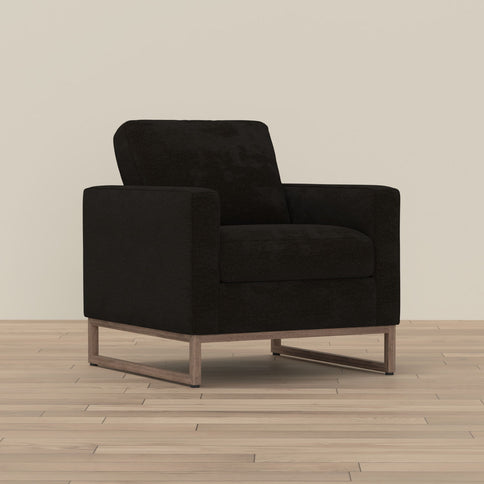 Accent Chair With Track Arm Design