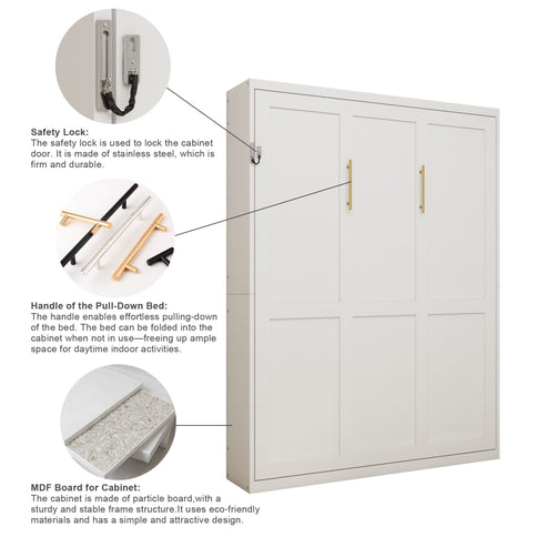 Multifunctional Vertical Murphy Wall Bed