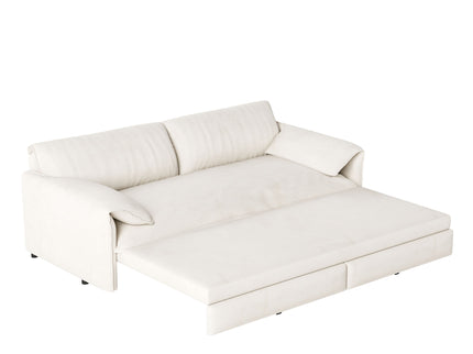 Queen Pull Out Sofa Bed With Side Storage