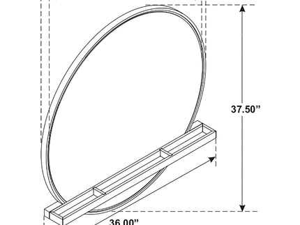 Benson - Round Dresser Mirror