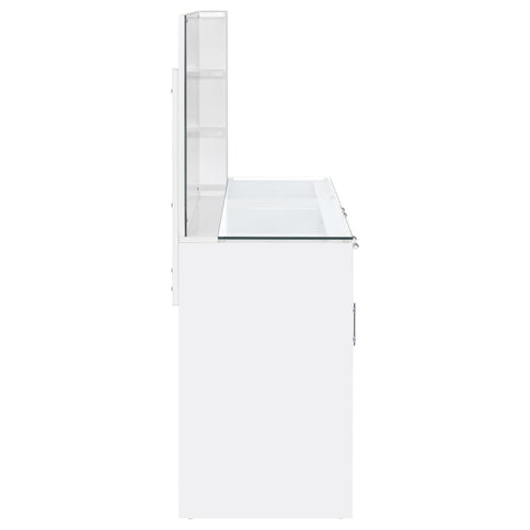 Kerr - 2 Drawer Makeup Vanity Table With Mirror And Stool