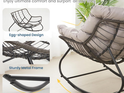 Egg Rocking Chair With Ottoman
