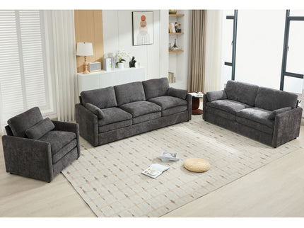 Cozy Upholstered Sofa Set For Living Room