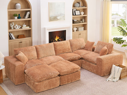Sectional Sofa With Moveable Ottoman