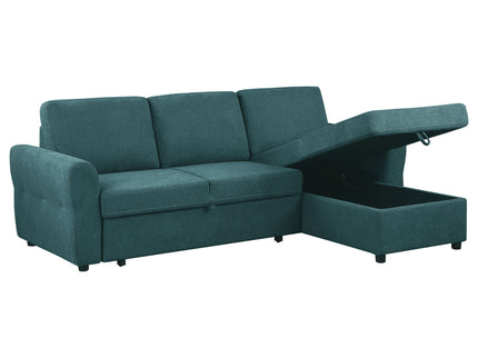 Kenna- Sleeper Sectional Sofa With Storage Ottoman