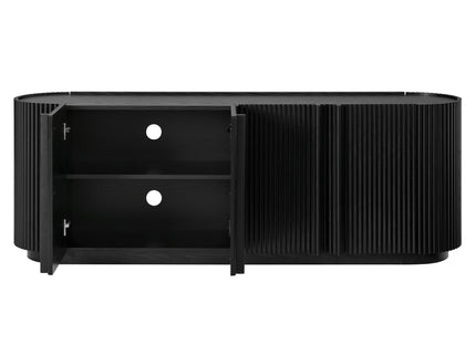 TV Stand With Fluted Tambour Style Door