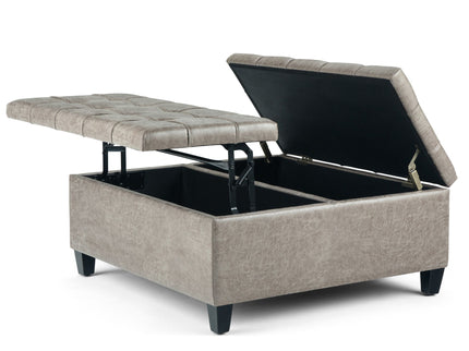 Harrison - Upholstered Coffee Table Storage Ottoman