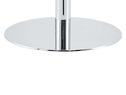 Circular Bar Table - White / Silver